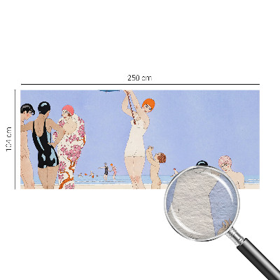 Flis fototapeta za otroško sobo z motivom retro plaže