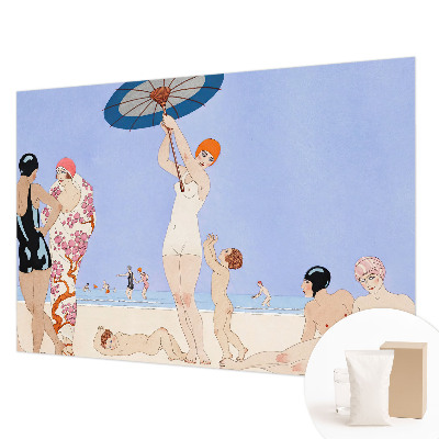 Flis fototapeta za otroško sobo z motivom retro plaže