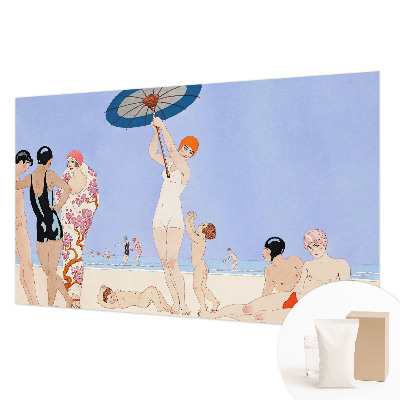 Flis fototapeta za otroško sobo z motivom retro plaže