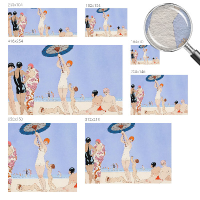 Flis fototapeta za otroško sobo z motivom retro plaže