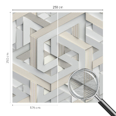 Stenska dekoracija fototapeta Iluzorne oblike