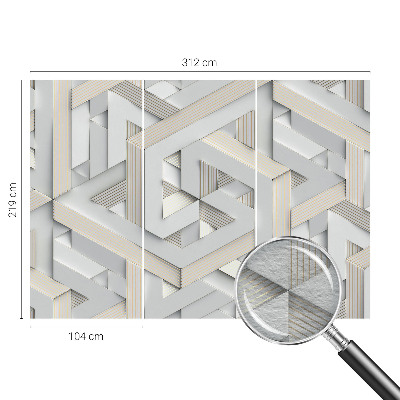 Stenska dekoracija fototapeta Iluzorne oblike
