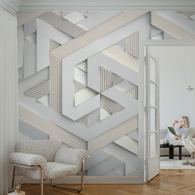 Stenska dekoracija fototapeta Iluzorne oblike