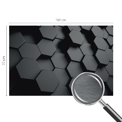 Dekorativna fototapeta z 3D motivom šesterokotnikov