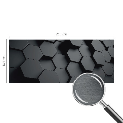 Dekorativna fototapeta z 3D motivom šesterokotnikov