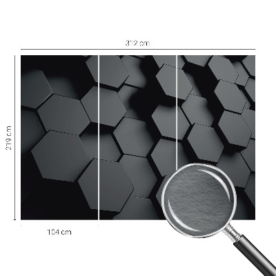 Dekorativna fototapeta 3D šesterokotniki