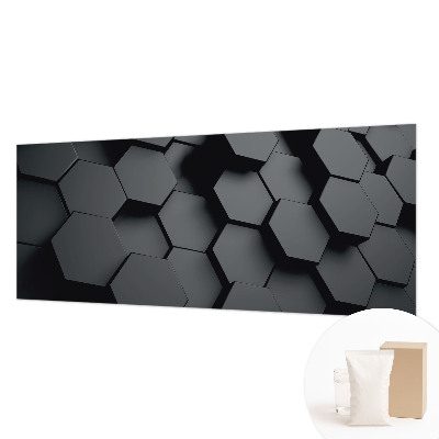 Dekorativna fototapeta z 3D motivom šesterokotnikov