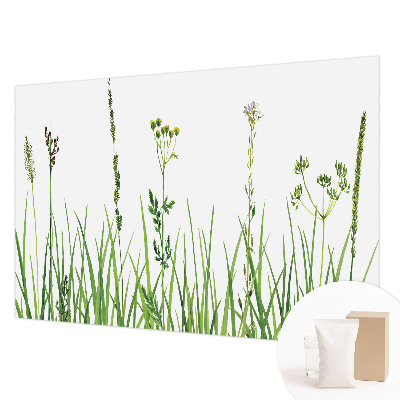 Stenska fototapeta flis z motivom subtilne flore