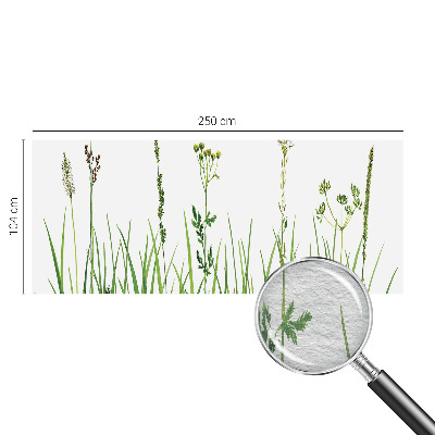 Stenska fototapeta flis z motivom subtilne flore