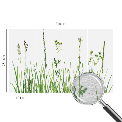 Stenska fototapeta flis Subtilna flora