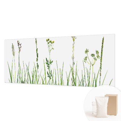 Stenska fototapeta flis z motivom subtilne flore