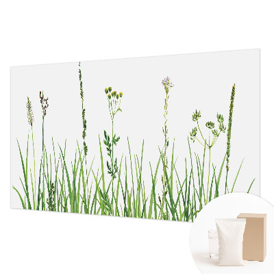 Stenska fototapeta flis z motivom subtilne flore