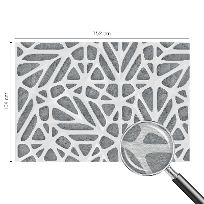 Flis fototapeta za otroško sobo z geometrijskim omrežjem