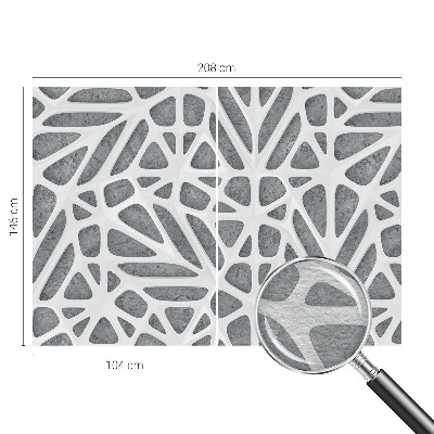 Flis fototapeta za otroško sobo z geometrijskim omrežjem