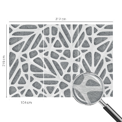 Flis fototapeta za otroško sobo z geometrijskim omrežjem
