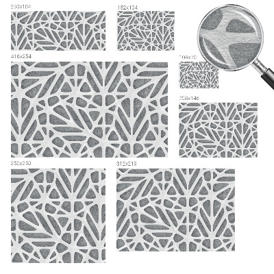 Flis fototapeta za otroško sobo z geometrijskim omrežjem