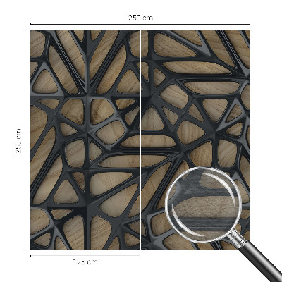 Stenska dekoracija fototapeta Lesena mreža