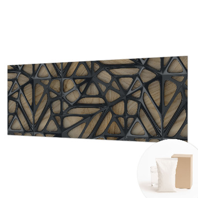 Stenska dekoracija fototapeta Lesena mreža