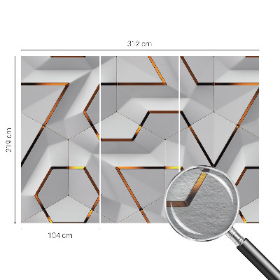 Netkana fototapeta s tridimenzionalnim vzorcem