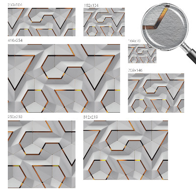 Netkana fototapeta Tridimenzionalni vzorci