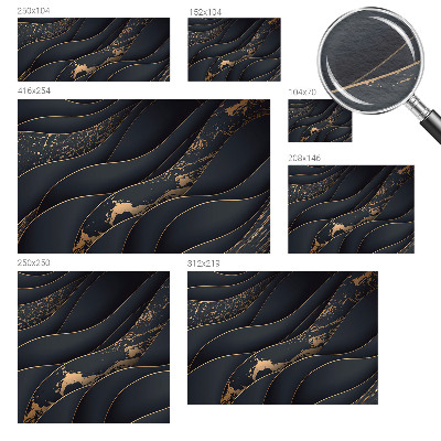 Stenska fototapeta flis Elegantni valovi