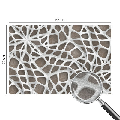 Tiskana fototapeta flis z geometrijskim omrežjem