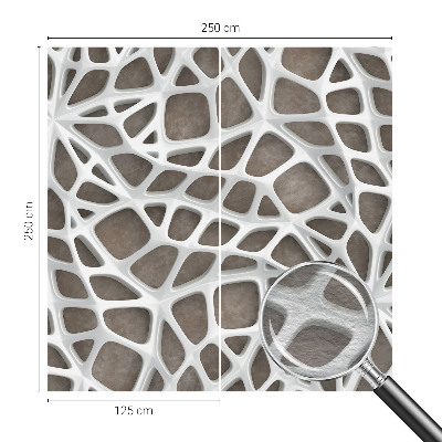 Tiskana fototapeta flis z geometrijskim omrežjem
