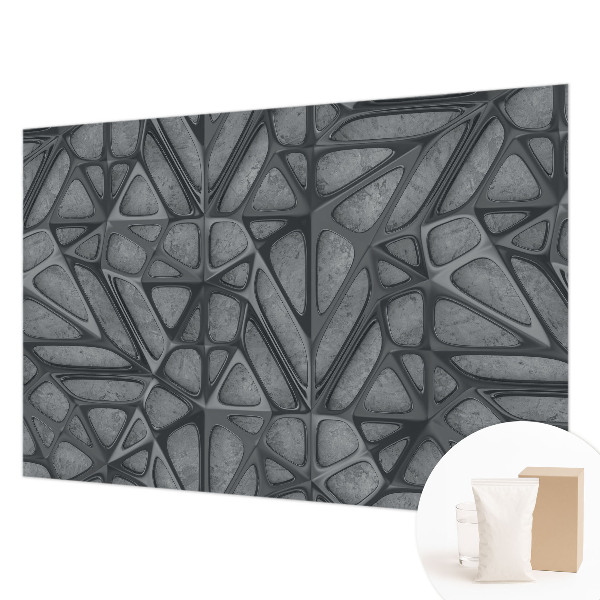 Fototapeta za dnevno sobo z geometrijskim vzorcem