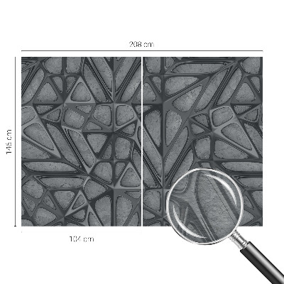 Fototapeta za dnevno sobo z geometrijskim vzorcem