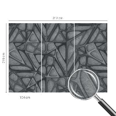Fototapeta za dnevno sobo z geometrijskim vzorcem