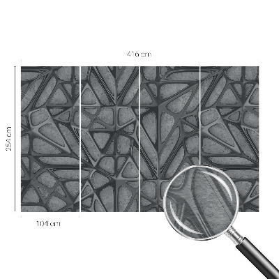 Fototapeta za dnevno sobo z geometrijskim vzorcem
