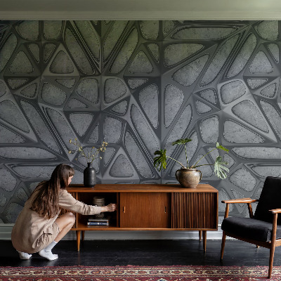 Fototapeta za dnevno sobo z geometrijskim vzorcem