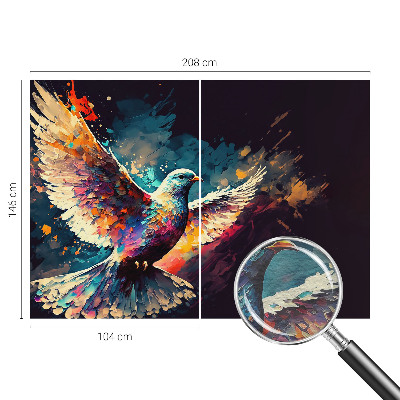 Flis fototapeta za otroško sobo Barvita ptica