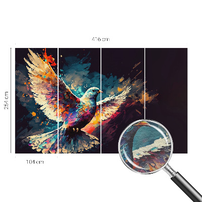 Flis fototapeta za otroško sobo Barvita ptica