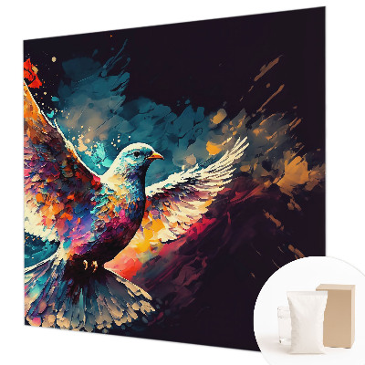 Flis fototapeta za otroško sobo Barvita ptica