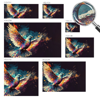 Flis fototapeta za otroško sobo Barvita ptica