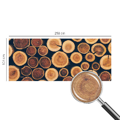 Moderna fototapeta z motivom lesenih krogov
