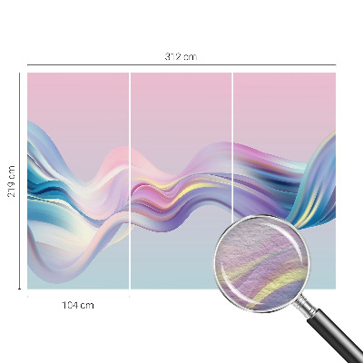 Dekorativna fototapeta Barviti valovi