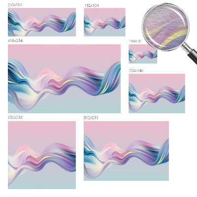 Dekorativna fototapeta Barviti valovi