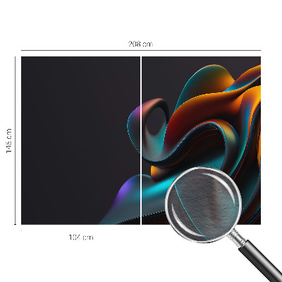 Stenska dekoracija fototapeta Barvit vrtinec