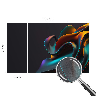 Stenska dekoracija fototapeta Barvit vrtinec