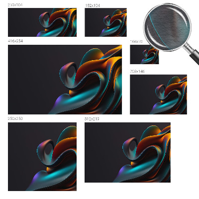 Stenska dekoracija fototapeta Barvit vrtinec