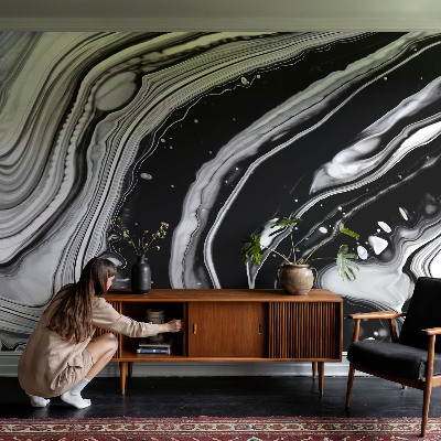 Netkana fototapeta Monokromatski valovi