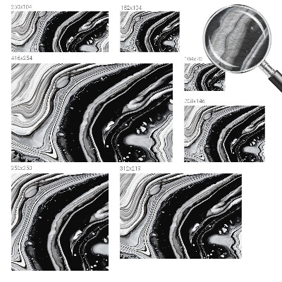 Netkana fototapeta Monokromatski valovi