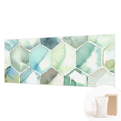 Stenska fototapeta flis Pastelni šesterokotniki