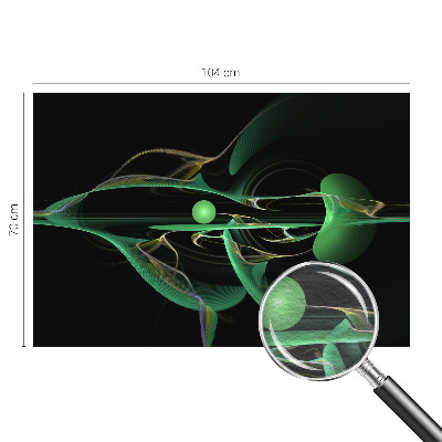 Tiskana fototapeta flis Zeleni valovi