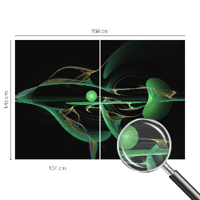 Tiskana fototapeta flis Zeleni valovi