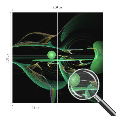 Tiskana fototapeta flis Zeleni valovi