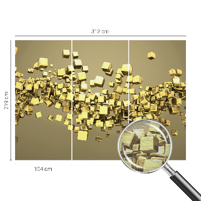 Flis fototapeta za otroško sobo Ustvarjalne kocke