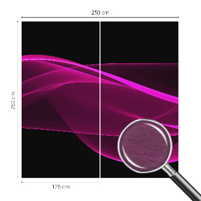 Fototapeta za dnevno sobo z motivom rožnatih trakov